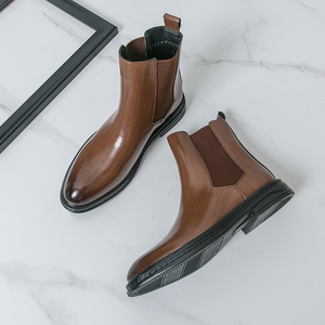 Bottes <span class=keywords><strong>Chelsea</strong></span> à la cheville pour hommes, <span class=keywords><strong>prix</strong></span> de gros d'usine de haute qualité, cuir PU, antidérapantes, bottes de travail, toutes saisons - Product Image 4