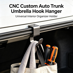 OEM Custom Luggage Organizer <b>Car</b> Storage <b>Hook</b> <b>Car</b> Modification Trunk <b>Hook</b> Accessories Aluminum Alloy Storage Device Storage <b>Hook</b> - Product Image 1