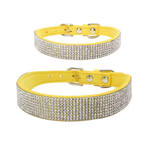 Vente <span class=keywords><strong>en</strong></span> gros de nouveau collier pour animaux de compagnie avec perceuse à chaud <span class=keywords><strong>en</strong></span> strass collier de <span class=keywords><strong>chien</strong></span> durable <span class=keywords><strong>en</strong></span> velours simple et doux - Product Image 3