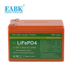 Paket Baterai Lithium Besi Fosfat 12V 7Ah LiFePO4 Siklus 2000 12V 5Ah 7Ah 9Ah 10Ah 12Ah