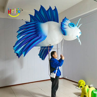 LED Fish Parade Costume Gonflable Poisson Mascotte Kostuum