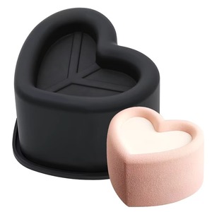 valentines day heart <b>silicone</b> cake mold LFGB platinum grade non stick BPA free mousse cake <b>baking</b> mold - Product Image 2