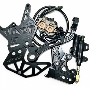 Kit <span class=keywords><strong>de</strong></span> pédale <span class=keywords><strong>de</strong></span> <span class=keywords><strong>frein</strong></span> arrière hydraulique anti-rupture, bras en aluminium CNC 6061 T6, finition anodisée pour Light Bee X Electric <span class=keywords><strong>Dirt</strong></span> - Product Image 1