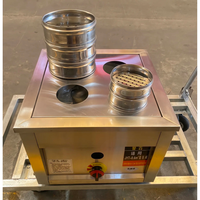 Distribution uniforme de la vapeur dans la cuve de cuisson vapeur à gaz GPL garantit un chauffage complet et constant des aliments dans chaque panier de cuisson vapeur.