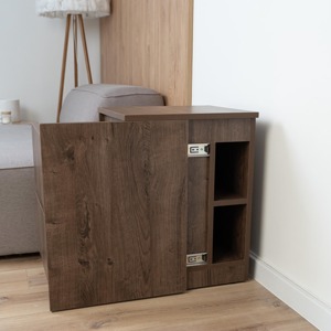 <span class=keywords><strong>Table</strong></span> <span class=keywords><strong>de</strong></span> <span class=keywords><strong>chevet</strong></span> moderne avec coffre-fort intégré et 4 compartiments secrets pour rangement – Service ODM - Product Image 6