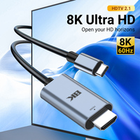 Cable Justlink USB C a HDMI 8K 60Hz, Cable HDMI V2.1 UHD 4K120Hz, Adaptador de Video Tipo C a HDMI para Laptop, Proyector y Monitor