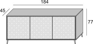Meuble de salon, grand buffet, armoire de rangement avec tiroirs, armoire de rangement - Product Image 5