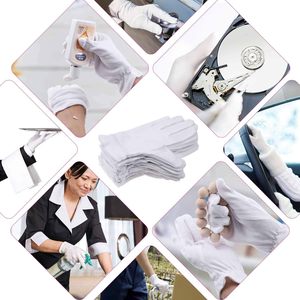 Guantes de Algodón Blancos para Mujer, Cosméticos, Nocturnos, para Eczema, Piel Sensible e Irritada, Terapia de Spa, Manos Secas, Hidratantes, para Conducir - Product Image 6