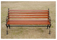 Directement commandé par le fabricant Extérieur Pieds en bois fonte d'aluminium Banquettes coloniales Bancs de parc Extérieur