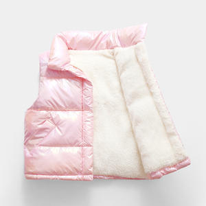 Automne hiver nouveau gilet à la mode garçon Type coréen fermeture éclair manteau en coton enfants garçon épais réfléchissant garçons Boutique vêtements - Product Image 6