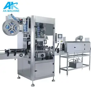 Newest Vertical Branding Shrink Sleeve Label Machines / Bottle Labeling Packing Machine With Fitting Cost