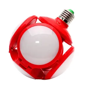 6色LEDフットボールランプLED電球ライトE2740W折りたたみ式ボール電球UFOランプLED