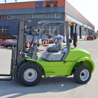 Chariot élévateur tout-terrain 4x4, 3 tonnes, 3,5 tonnes, moteur diesel Euro 5, chariot élévateur tout-terrain de qualité supérieure CE