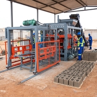 QT8-15 Machine à blocs de béton entièrement automatique en promotion, machine à fabriquer des blocs creux, machine à briques de ciment en Tanzanie et au Sénégal