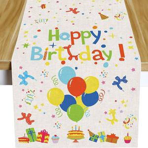 <span class=keywords><strong>Chemin</strong></span> <span class=keywords><strong>de</strong></span> <span class=keywords><strong>table</strong></span> en polyester réutilisable et lavable pour fête d'anniversaire, salle à manger, décoration <span class=keywords><strong>de</strong></span> <span class=keywords><strong>table</strong></span> à thé ou à café - Product Image 5