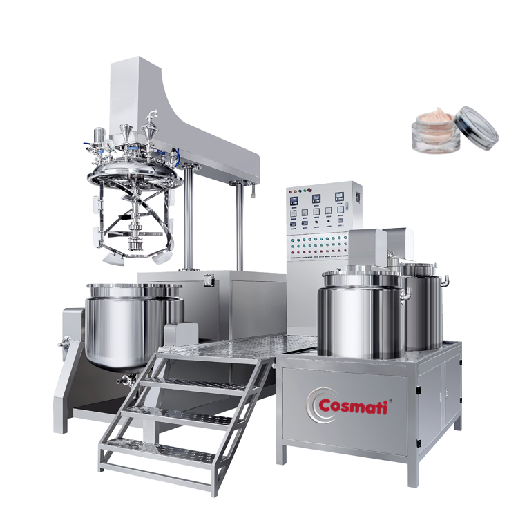 Vacuum Mixer Homogenizer 500l Cream Lotion Making Machine Vacuum Emulsifier Mixer Machine for Liquid Foundation