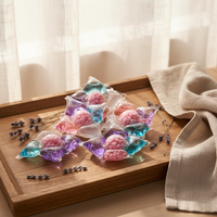 Offre Spéciale : 5-en-1 Lessive en Capsules Parfum Floral, Nouvelles Billes de Gel, Lessive Liquide Concentrée pour Lave-linge Automatique