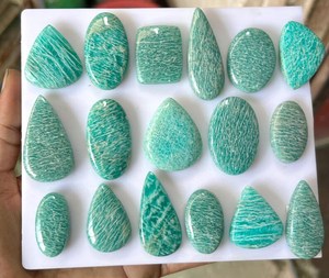 พลอยอะเมโซไนต์ธรรมชาติทรงรีเจียระไนสำหรับทำเครื่องประดับ แหวน จี้ สร้อยคอ ขายส่งจากอินเดีย - Product Image 5