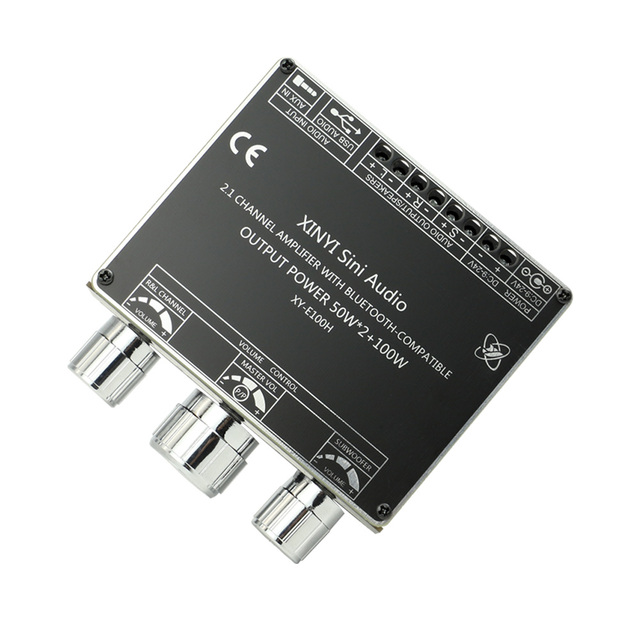E100H 2.1 Channel  Audio Amplifier Module High and Low Tone Heavy Subwoofer TPA3116