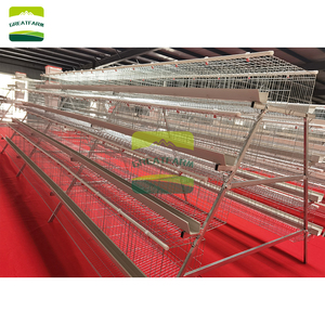 Nouvelle cage à <span class=keywords><strong>poules</strong></span> de type A pour batterie d'élevage, galvanisée à chaud, 4 étages, 5 portes, pour 160 oiseaux, avec mangeoire en <span class=keywords><strong>PVC</strong></span> et <span class=keywords><strong>abreuvoir</strong></span> long - Product Image 5