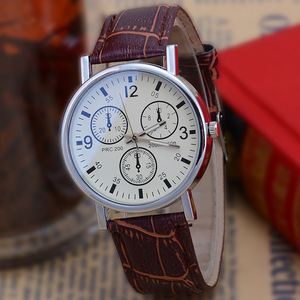 Reloj de cuarzo para hombre Reloj con correa de cristal con luz azul Reloj para hombre al por mayor - Product Image 1