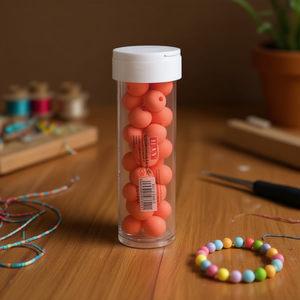 Perline Ilan Abalorio 10Cm Macaron Rosso per Creazione di Gioielli - Product Image 2