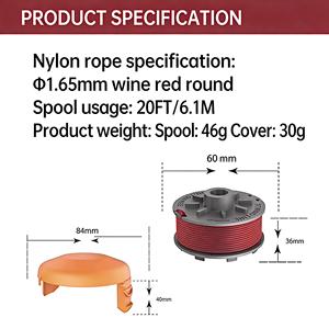 <b>Lawn</b> <b>Mower</b> Parts Grass Trimmer Spool Cover Cap 5328-20 TLGA-04-1 Replacement for Gardena Turbo Grass Trimmer SmallCut ART 2401 - Product Image 2