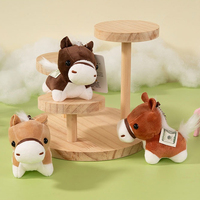 Portachiavi Peluche Cavallo Portafortuna con Stampa Dollaro, Giocattolo Motivazionale Creativo, Ornamento Divertente per Attirare la Ricchezza, OEM
