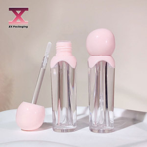 Vòng màu hồng trong suốt không thường xuyên dày tường môi bùn môi ống dầu bàn chải đầu môi bóng môi màu sắc riêng biệt chai - Product Image 1