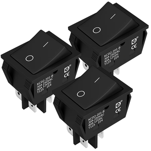 Interruptor basculante Spot Quick-Launch KCD1 6-Pin 2-Gear Rojo Iluminado con varios tipos - Product Image 1