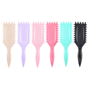 Cepillo para el cabello con logo personalizado al por mayor, mango de paja de trigo, cepillo de masaje con cojín de aire para peinar ondas grandes - Product Image 2