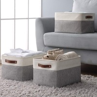 Panier à linge pliable en tissu carré pour enfants, rangement pour jouets et vêtements - Organisateur multifonctionnel écologique