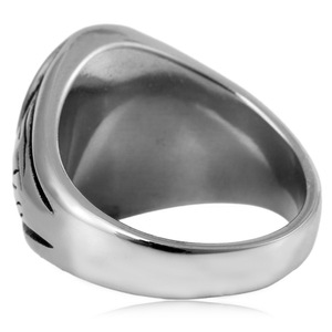 Yunnique – bague croix en acier inoxydable pour hommes, design géométrique, style punk, bijoux, cadeau pour hommes - Product Image 4