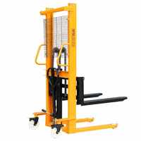 Apilador Manual de Palets con Elevación Hidráulica y Pedal, Ideal para Manejo de Materiales en Exteriores, Pavimentos y Almacenes