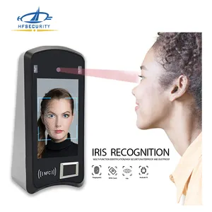 HFSecurity X05 Date Iris Face Fingerprint nfc Produits de contrôle d'accès biométriques Dispositif de présence faciale avec visionneuse de porte