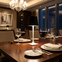 Barre d'ambiance LED RGB personnalisable, sans fil, rechargeable, pratique, moderne, intelligente, avec contrôle de groupe Tuya Wifi, lampe de table pour restaurant