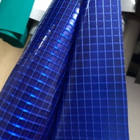 Rideau jaune de porte en tissu de tente en PVC super clair Bâche transparente durable en PVC Bâches en maille extensible
