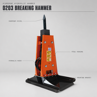 Marteau briseur robuste de haute qualité pour chargeuse compacte série XCMG 0203, idéal pour les chantiers de construction