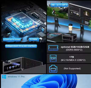 Nuevo HOTUS 12 Pro Max Mini PC de Escritorio AMD Ryzen 7 6800H 16GB GPU Dual DDR5/PCIe Windows 11 Desbloqueo por Huella Digital Oficina Portátil - Product Image 4