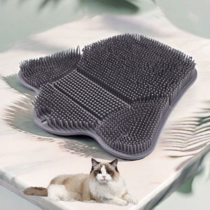 BunnyHi MZB009 gatto rimozione solletico gatto spazzola massaggio di bellezza Multi-funzionale adesivo <span class=keywords><strong>da</strong></span> parete in Silicone arrampicata gatto tiragraffi - Product Image 3