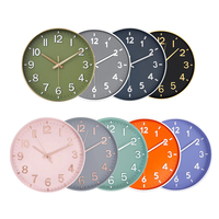 Jam Dinding Nordic 3D Embossing Angka 12 Inci Modern, Bulat, Plastik Murah, Quartz, Produsen Jam Custom