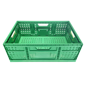 730*565*230mm PP malla de plástico ventilar cajas móviles de plástico caja plegable con ventilación de plástico para Futs y verduras - Product Image 3