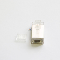 Connecteur RJ11 Cat6 neuf, répartiteur Cat5e, fiche modulaire mâle RJ45 8P8C blindée