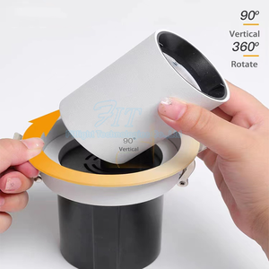 CE RoHS 360 Degrés Rotatif Anti-éblouissement <span class=keywords><strong>Spot</strong></span> 30W COB Led Encastré Plafond Rétractable Downlight - Product Image 6