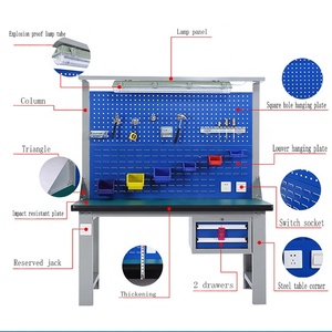 Nhà để xe bàn làm việc và lưu trữ <span class=keywords><strong>DIY</strong></span> bàn làm việc với ngăn kéo - Product Image 5