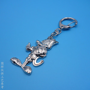 Custom Die Cast 3D Metal <b>Anime</b> <b>Keychain</b> Zinc Alloy Bright Nickel 55x23mm For Business Gifts Advertising Promotional Use - Product Image 2
