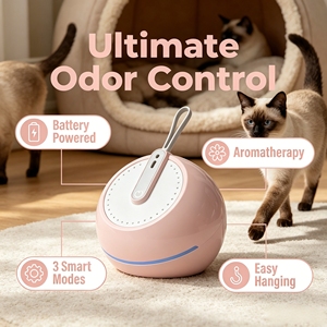 Katald <strong>Cat</strong> <strong>Litter</strong> <strong>Deodorizer</strong> with Ozone Deodorization &amp; Rechargeable for <strong>Litter</strong> Boxes, Kitchens, and Shoe Cabinets - Product Image 2
