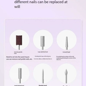 Taladro de Uñas Inalámbrico Profesional, Kit de Lima de Uñas Eléctrica Portátil Recargable con Luz UV - Product Image 3
