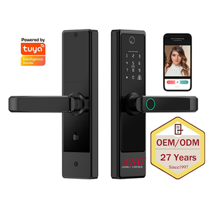 Serrure de porte intelligente en aluminium avec empreinte digitale, caméra, carte IC, Tuya Wifi, serrure électronique pour porte en bois, OEM ODM - Product Image 1