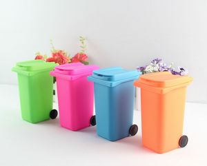 صندوق قمامة صغير مخصص لجانب الرصف مع صندوق قمامة مع عجلة <span class=keywords><strong>Wheelie</strong></span> Bin مكتب منظم لإعادة التدوير ، وعاء قلم أدوات مكتبية - Product Image 4